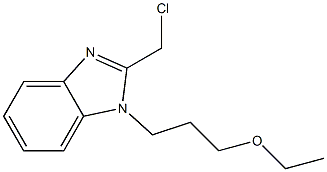 2-(chloromethyl)-1-(3-ethoxypropyl)-1H-1,3-benzodiazole Structure