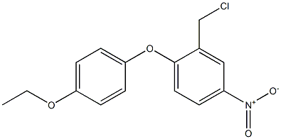 2-(chloromethyl)-1-(4-ethoxyphenoxy)-4-nitrobenzene 구조식 이미지