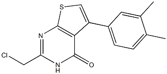 2-(chloromethyl)-5-(3,4-dimethylphenyl)-3H,4H-thieno[2,3-d]pyrimidin-4-one 구조식 이미지