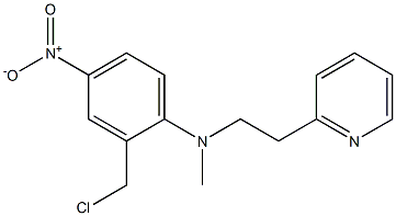 2-(chloromethyl)-N-methyl-4-nitro-N-[2-(pyridin-2-yl)ethyl]aniline 구조식 이미지