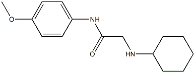 2-(cyclohexylamino)-N-(4-methoxyphenyl)acetamide 구조식 이미지