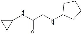 2-(cyclopentylamino)-N-cyclopropylacetamide 구조식 이미지