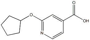 2-(cyclopentyloxy)pyridine-4-carboxylic acid Structure
