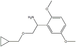 2-(cyclopropylmethoxy)-1-(2,5-dimethoxyphenyl)ethan-1-amine Structure