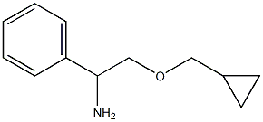 2-(cyclopropylmethoxy)-1-phenylethan-1-amine 구조식 이미지