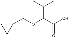 2-(cyclopropylmethoxy)-3-methylbutanoic acid Structure