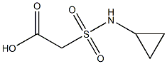 2-(cyclopropylsulfamoyl)acetic acid 구조식 이미지