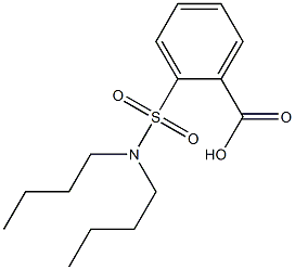 2-(dibutylsulfamoyl)benzoic acid 구조식 이미지