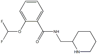 2-(difluoromethoxy)-N-(piperidin-2-ylmethyl)benzamide 구조식 이미지