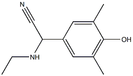 2-(ethylamino)-2-(4-hydroxy-3,5-dimethylphenyl)acetonitrile 구조식 이미지