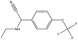 2-(ethylamino)-2-[4-(trifluoromethoxy)phenyl]acetonitrile Structure