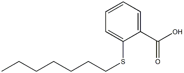 2-(heptylsulfanyl)benzoic acid 구조식 이미지
