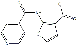 2-(isonicotinoylamino)thiophene-3-carboxylic acid 구조식 이미지