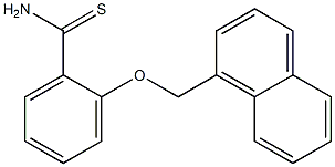 2-(naphthalen-1-ylmethoxy)benzene-1-carbothioamide 구조식 이미지