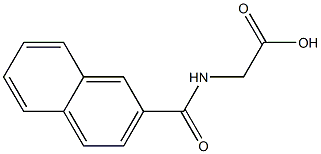 2-(naphthalen-2-ylformamido)acetic acid 구조식 이미지