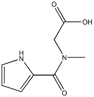 2-(N-methyl1H-pyrrol-2-ylformamido)acetic acid 구조식 이미지