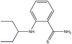 2-(pentan-3-ylamino)benzene-1-carbothioamide Structure