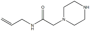 2-(piperazin-1-yl)-N-(prop-2-en-1-yl)acetamide 구조식 이미지