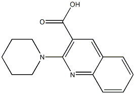 2-(piperidin-1-yl)quinoline-3-carboxylic acid Structure