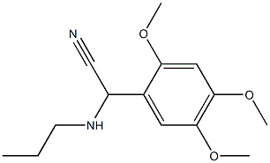 2-(propylamino)-2-(2,4,5-trimethoxyphenyl)acetonitrile Structure