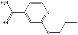 2-(propylsulfanyl)pyridine-4-carboximidamide Structure