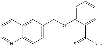 2-(quinolin-6-ylmethoxy)benzene-1-carbothioamide 구조식 이미지