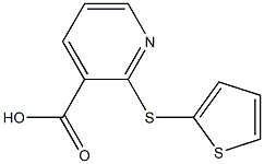 2-(thiophen-2-ylsulfanyl)pyridine-3-carboxylic acid 구조식 이미지