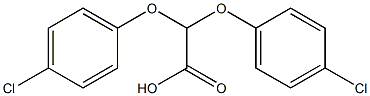 2,2-bis(4-chlorophenoxy)acetic acid Structure