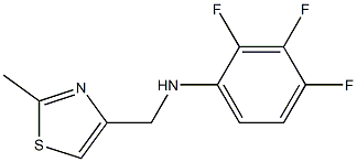 2,3,4-trifluoro-N-[(2-methyl-1,3-thiazol-4-yl)methyl]aniline 구조식 이미지