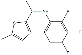2,3,4-trifluoro-N-[1-(5-methylthiophen-2-yl)ethyl]aniline 구조식 이미지