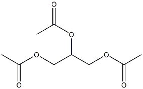 2,3-bis(acetyloxy)propyl acetate Structure