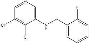 2,3-dichloro-N-[(2-fluorophenyl)methyl]aniline Structure