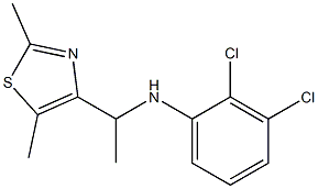 2,3-dichloro-N-[1-(2,5-dimethyl-1,3-thiazol-4-yl)ethyl]aniline 구조식 이미지