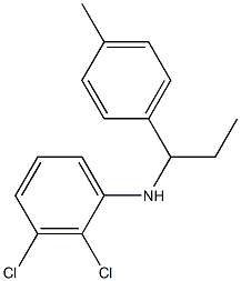 2,3-dichloro-N-[1-(4-methylphenyl)propyl]aniline Structure