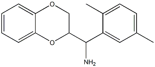 2,3-dihydro-1,4-benzodioxin-2-yl(2,5-dimethylphenyl)methanamine Structure