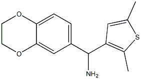 2,3-dihydro-1,4-benzodioxin-6-yl(2,5-dimethylthiophen-3-yl)methanamine Structure