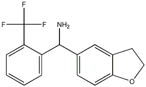 2,3-dihydro-1-benzofuran-5-yl[2-(trifluoromethyl)phenyl]methanamine 구조식 이미지