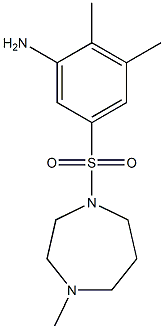 2,3-dimethyl-5-[(4-methyl-1,4-diazepane-1-)sulfonyl]aniline 구조식 이미지