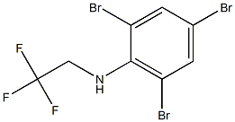 2,4,6-tribromo-N-(2,2,2-trifluoroethyl)aniline Structure