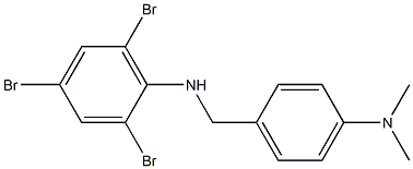 2,4,6-tribromo-N-{[4-(dimethylamino)phenyl]methyl}aniline 구조식 이미지