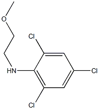 2,4,6-trichloro-N-(2-methoxyethyl)aniline 구조식 이미지