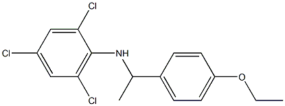 2,4,6-trichloro-N-[1-(4-ethoxyphenyl)ethyl]aniline Structure
