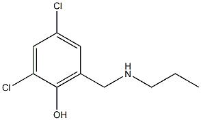 2,4-dichloro-6-[(propylamino)methyl]phenol Structure