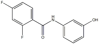 2,4-difluoro-N-(3-hydroxyphenyl)benzamide 구조식 이미지