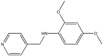 2,4-dimethoxy-N-(pyridin-4-ylmethyl)aniline Structure