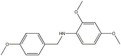 2,4-dimethoxy-N-[(4-methoxyphenyl)methyl]aniline Structure