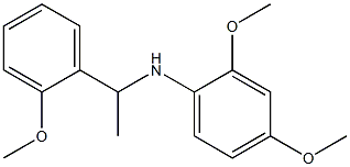 2,4-dimethoxy-N-[1-(2-methoxyphenyl)ethyl]aniline Structure