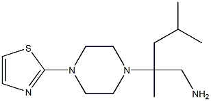 2,4-dimethyl-2-[4-(1,3-thiazol-2-yl)piperazin-1-yl]pentan-1-amine Structure