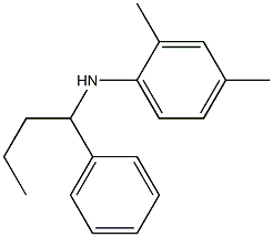 2,4-dimethyl-N-(1-phenylbutyl)aniline 구조식 이미지