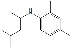 2,4-dimethyl-N-(4-methylpentan-2-yl)aniline Structure